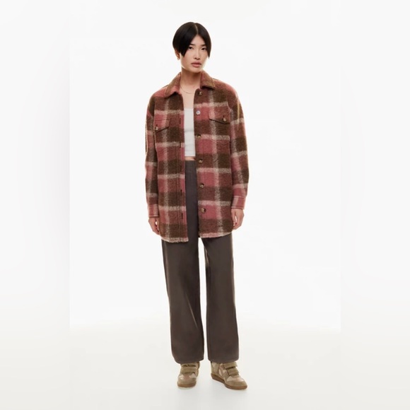 Aritzia Wilfred Free Ganna Shirt Jacket Long - XS